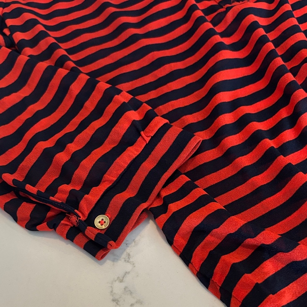 Outback Red Striped Long Sleeve Top - Red/Orange and Blue - Picture 7 of 10
